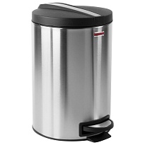 Ведро-контейнер для мусора (урна) с педалью LAIMA Modern, 12 л, матовое, нержавеющая сталь, со съемным внутренним ведром в Серпухове