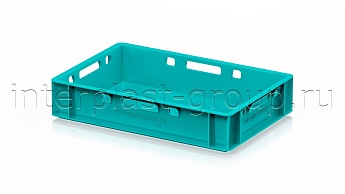 Ящик для мяса и колбасных изделий Е-1 бирюзовый в Серпухове Ящик для мяса и колбасных изделий Е-1 бирюзовый в Серпухове
