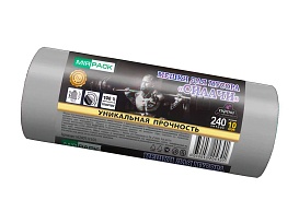 Мешки для мусора 240 л, ароматизированные, серые, в рулоне 10 шт., ПВД 40 мкм, 1500х1100 мм, СИЛАЧИ, sil240111101 в Серпухове Мешки для мусора 240 л, ароматизированные, серые, в рулоне 10 шт., ПВД 40 мкм, 1500х1100 мм, СИЛАЧИ, sil240111101 в Серпухове