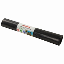 Мешки для мусора 240 л, черные, в рулоне 10 шт., ПВД 50 мкм, 1400х900 мм, LAIMA, 605337 в Серпухове