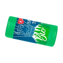 Мешки для мусора 120 л, биоразлагаемые, зеленые, рулон 10 шт., ПНД, 16 мкм, 1100х700 мм, БИО, МБ2158 (МНБ 120-10ж) в Серпухове