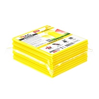 Мешки для мусора 160 л, желтые, в пачке 10 шт., ПВД, 40 мкм, 900х1100 мм, i-Bag в Серпухове