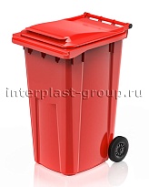 Контейнер для мусора 240 л красный облегченный 240 красный в Серпухове