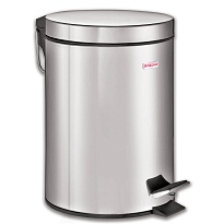 Ведро-контейнер для мусора (урна) с педалью LAIMA Classic, 20 л, зеркальное, нержавеющая сталь, со съемным внутренним ведром в Серпухове